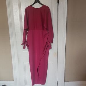 ASOS Fuchsia Long Sleeve Dress